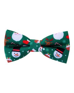 Vlinderdas kinderen - Groen met Santa & Rudolph
