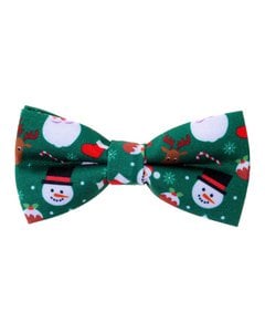 Vlinderdas kinderen - Groen met Santa & Rudolph