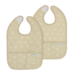 Bavoir avec bac de récupération Sweet Heart Sand/Soft Sand