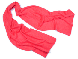 Cashmere tørklæde lys 100% Cashmere glad koral