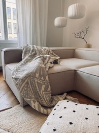 ROLIG Muslin Decke - Hellgrau - 2,20 x 2,30 m