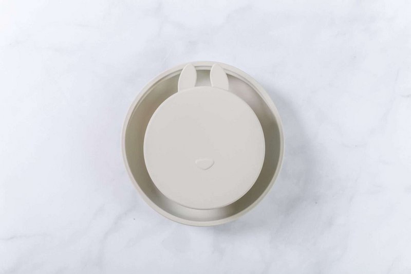 Conjunto Prato Silicone Com Ventosa Verde Água