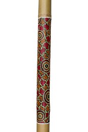 Didgeridoo bamboo 120cm - Painted - including nylon carrying bag - Multicolor