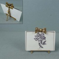 Photo frame Bow ant. gold
