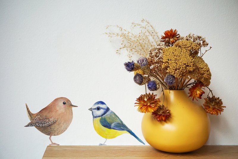 Wall sticker blue tit