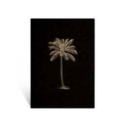 Notesbog "Palm", A5, sort/guld, høromslag
