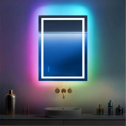 RGB-badkamerspiegel Lumoire Matrix verticaal 50 cm