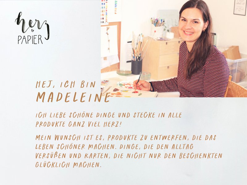 Karte für Freunde "Friends forever" N_24 - Klappkarte Freundschaft | Freundschaftskarte | Freundin || HERZ & PAPIER