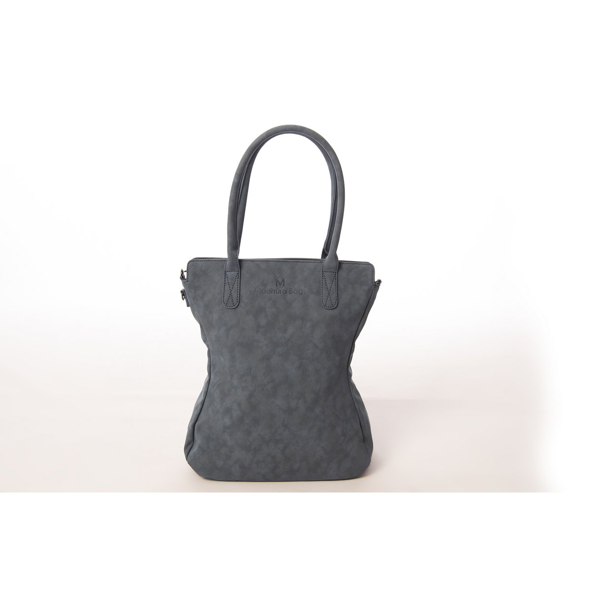 Hand/shoulder bag Dark blue curvy design
