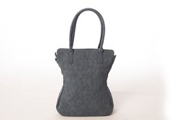 Hand/shoulder bag Dark blue curvy design