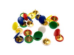 Chinchetas Kangaro capota laton plastico surtido caja 120uds