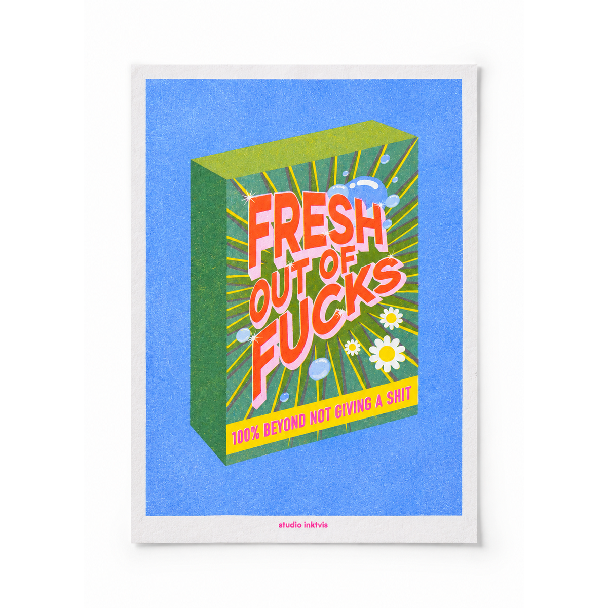 Riso Kunsttryk Frisk ud af knepper 13 x 18 cm