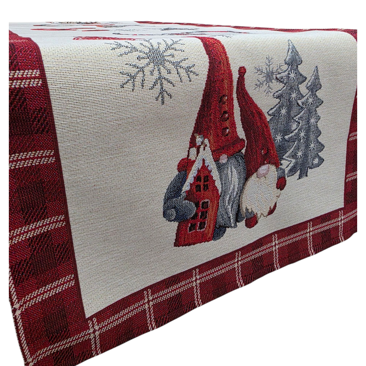 Scottish Gnome Christmas Runner Lurex in Gobelin