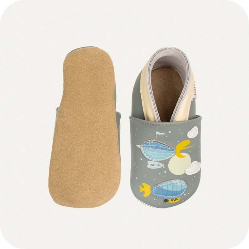 Ciabatte da bambino Zeppelin in morbida pelle