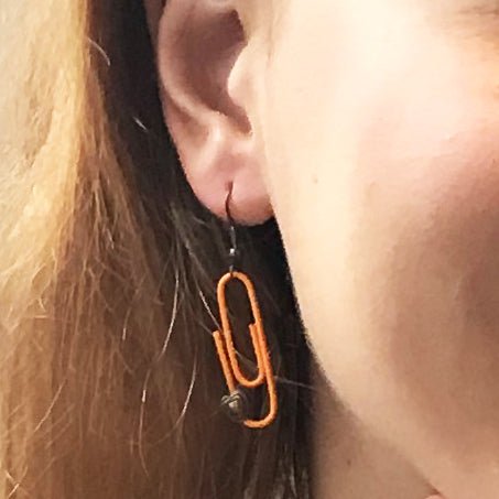 Pendientes de clip personalizados morados | por lovebynlanla