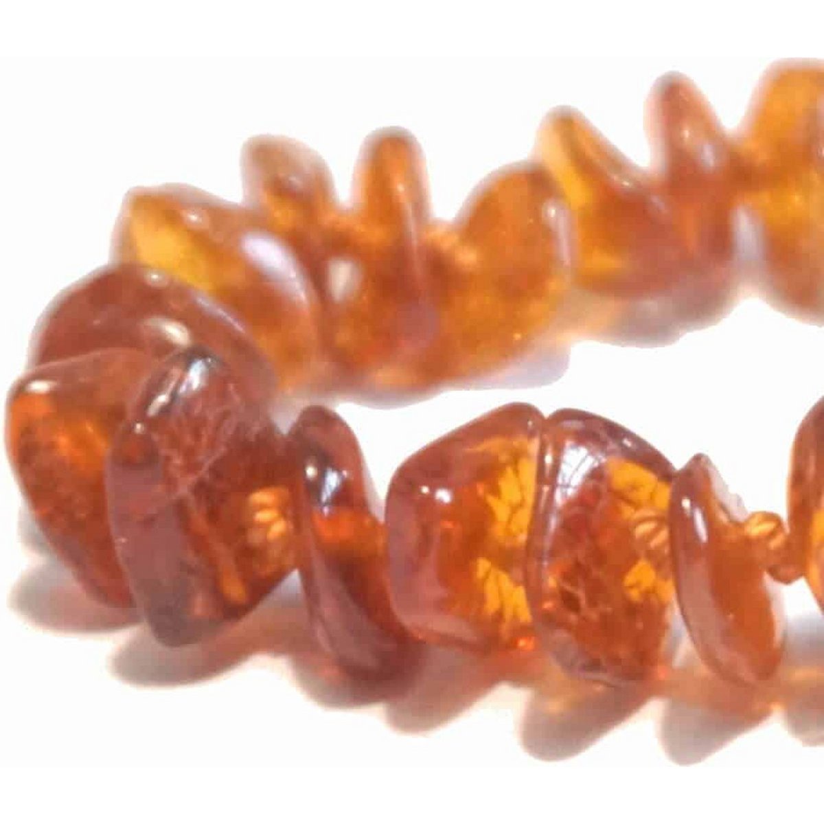 Baby/Kind – Bernsteinarmband – Cognac – Chips poliert – 14 cm