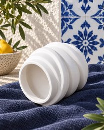 Nur LAVURI TWISTER CUP – Handgefertigter Keramikgefäßbecher für Deko-DIY-Kerze Candledust