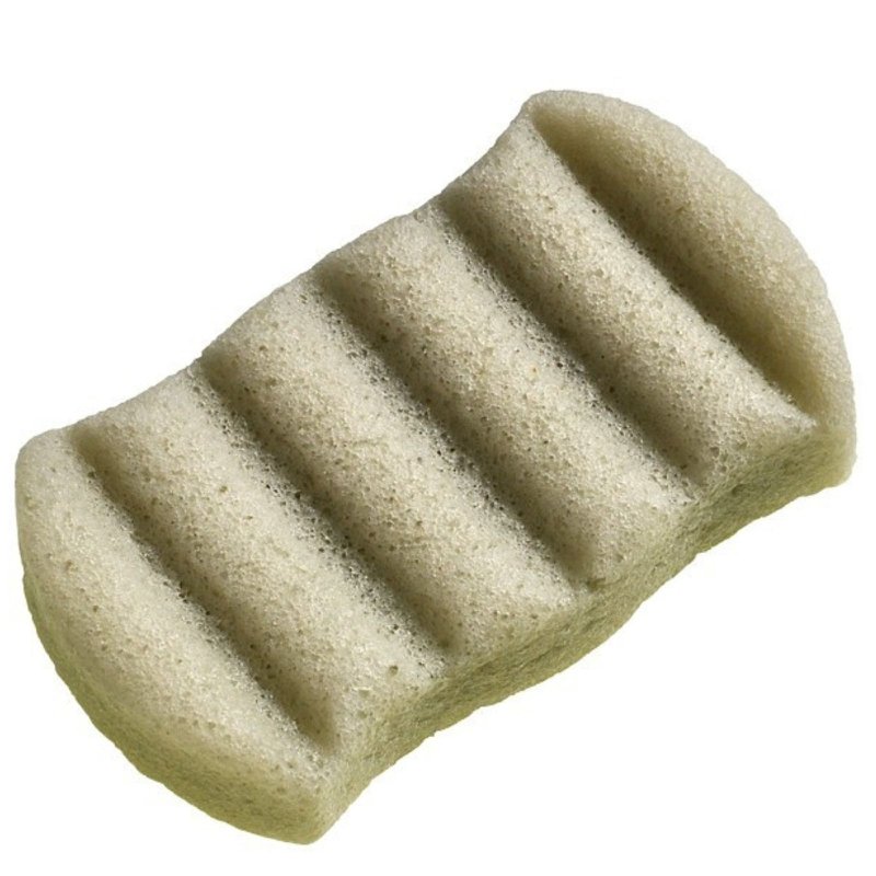Zero Waste Sponge KONJAC XL Body with Green Clay