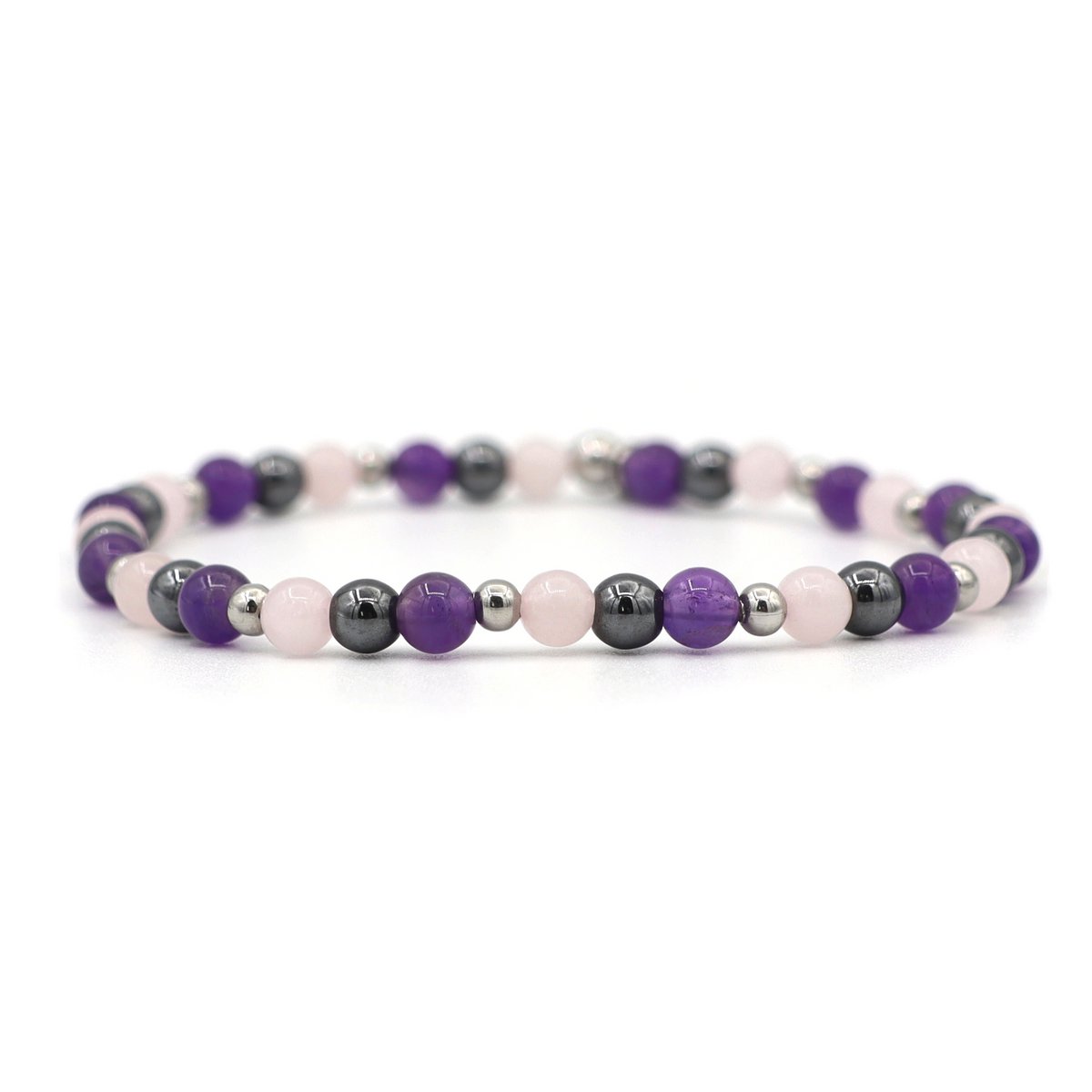 Natuursteen armband thinking of you, zilver of goud
