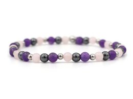 Natuursteen armband thinking of you, zilver of goud