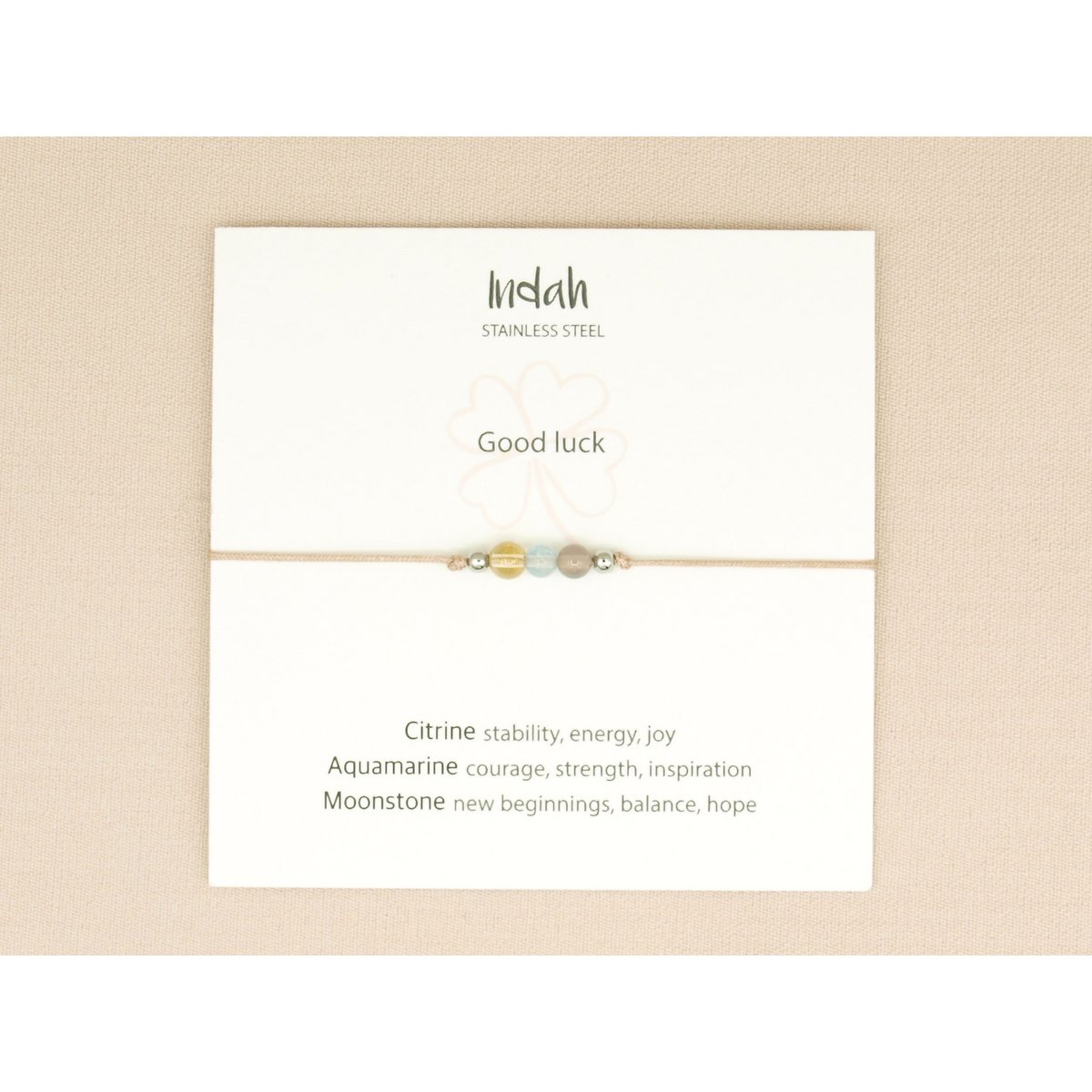 Armband rock, good luck, zilver en goud