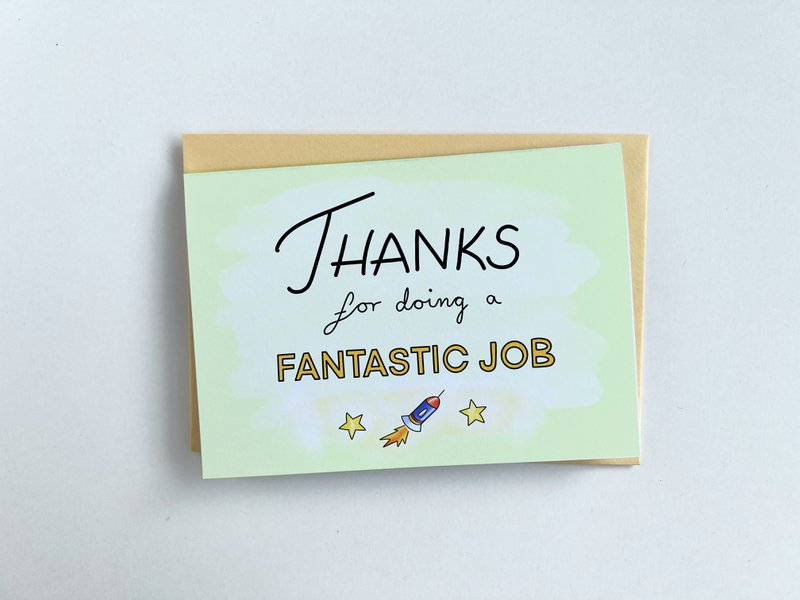 Thank You Greeting card - Thanks for doing a fantastic job