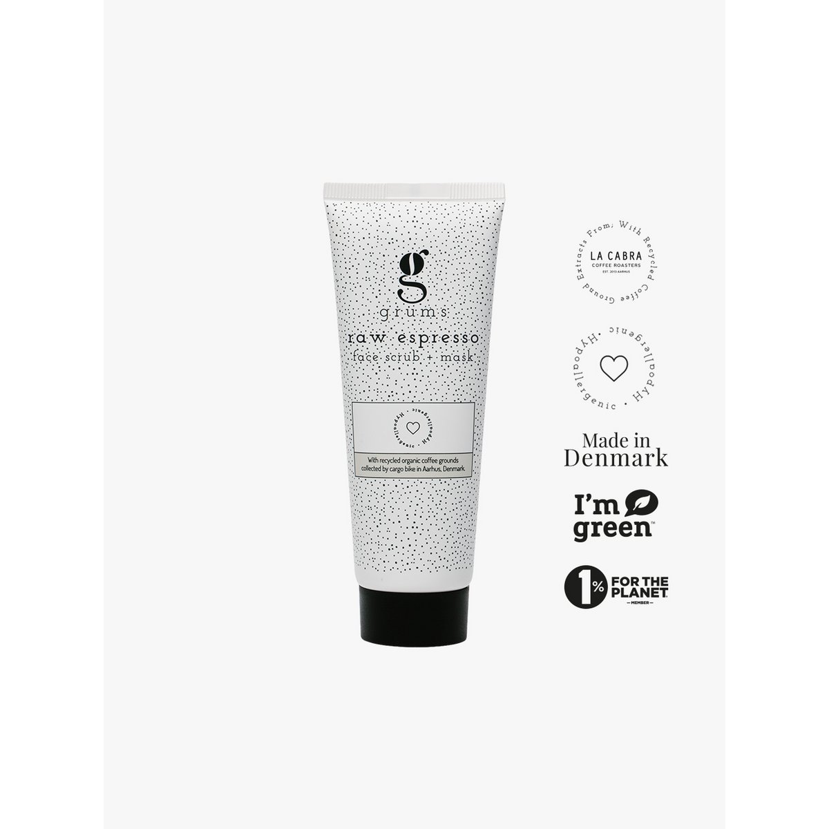 Rohes Espresso-Gesichtspeeling + Maske