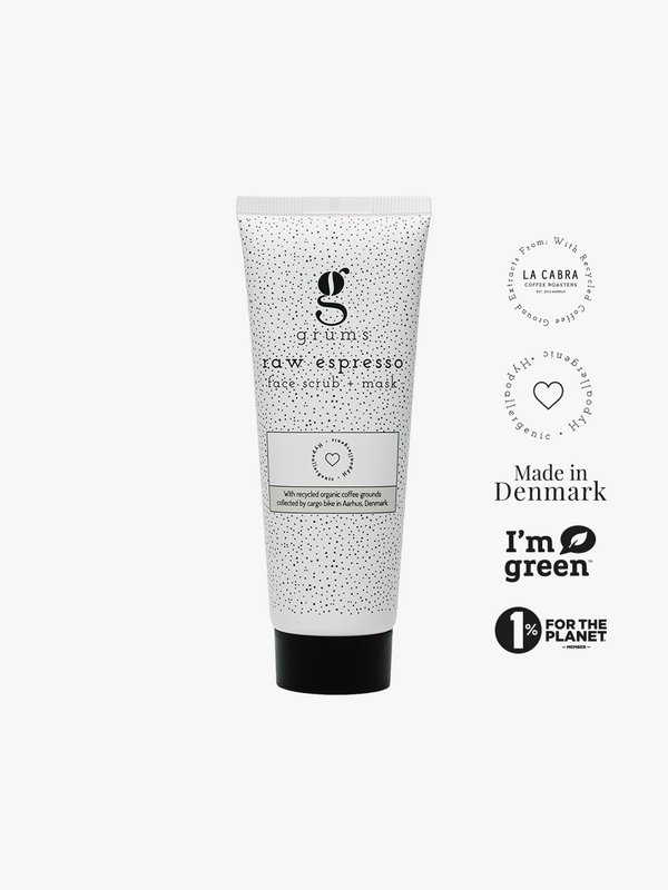 rå espresso ansigtsscrub + maske