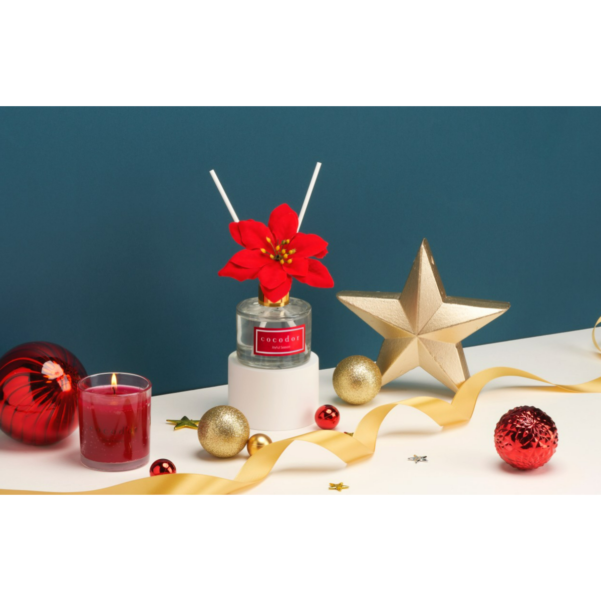 Cocodor Poinsettia Diffuser _120ml & 200ml Joyful Season