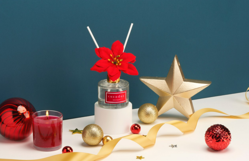 Cocodor Poinsettia Diffuser _120ml & 200ml Joyful Season