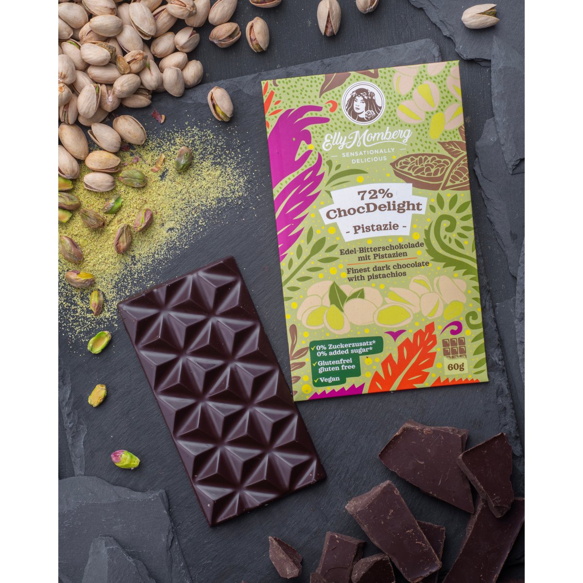 ChocDelight Schokotafeln 4er Set - ohne Zuckerzusatz I 240 g