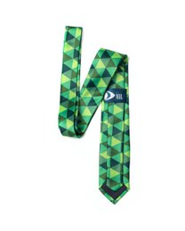 Rauten-Grün-Krawatte | Recyceltes Polyester GRS