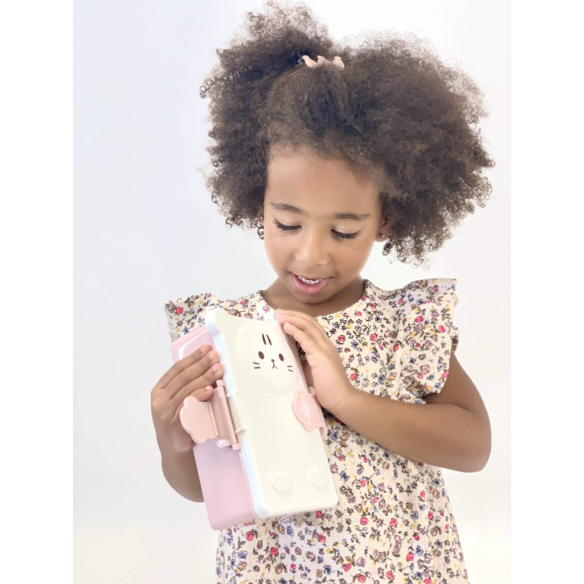 Bento snack box for children - Pink Cat