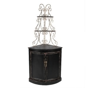 Wandschrank Schwarz 78x55x181 cm