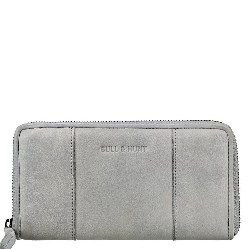 CLASSIC ZIP WALLET Geldbörse Leder grey