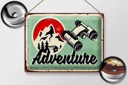 Tin Sign Retro 40x30cm Adventure Adventure Outdoor