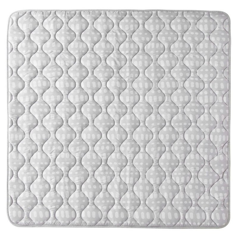 Tappetino da gioco trapuntato opaco Hakuna – Hygge, grigio (1,27 x 1,27 m)