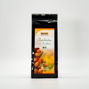 Biologische fruitthee met duindoorn