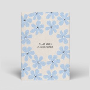 Postkarte - Hochzeit - Blumen - Nr. 99