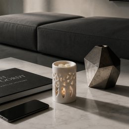 Brûle Parfum – Forêt Gris– Bougeoir Aromathérapie – Fondants, Cires Parfumées – Senteurs d’Ambiance – Idée Cadeau