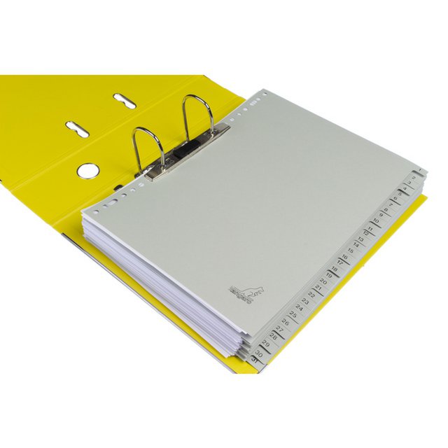 ECO tab Kangaro A4 numbers 180gr gray cardboard 23r 31pcs FSC