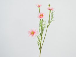 A branch of pink cosmea flowers, 48cm in length.