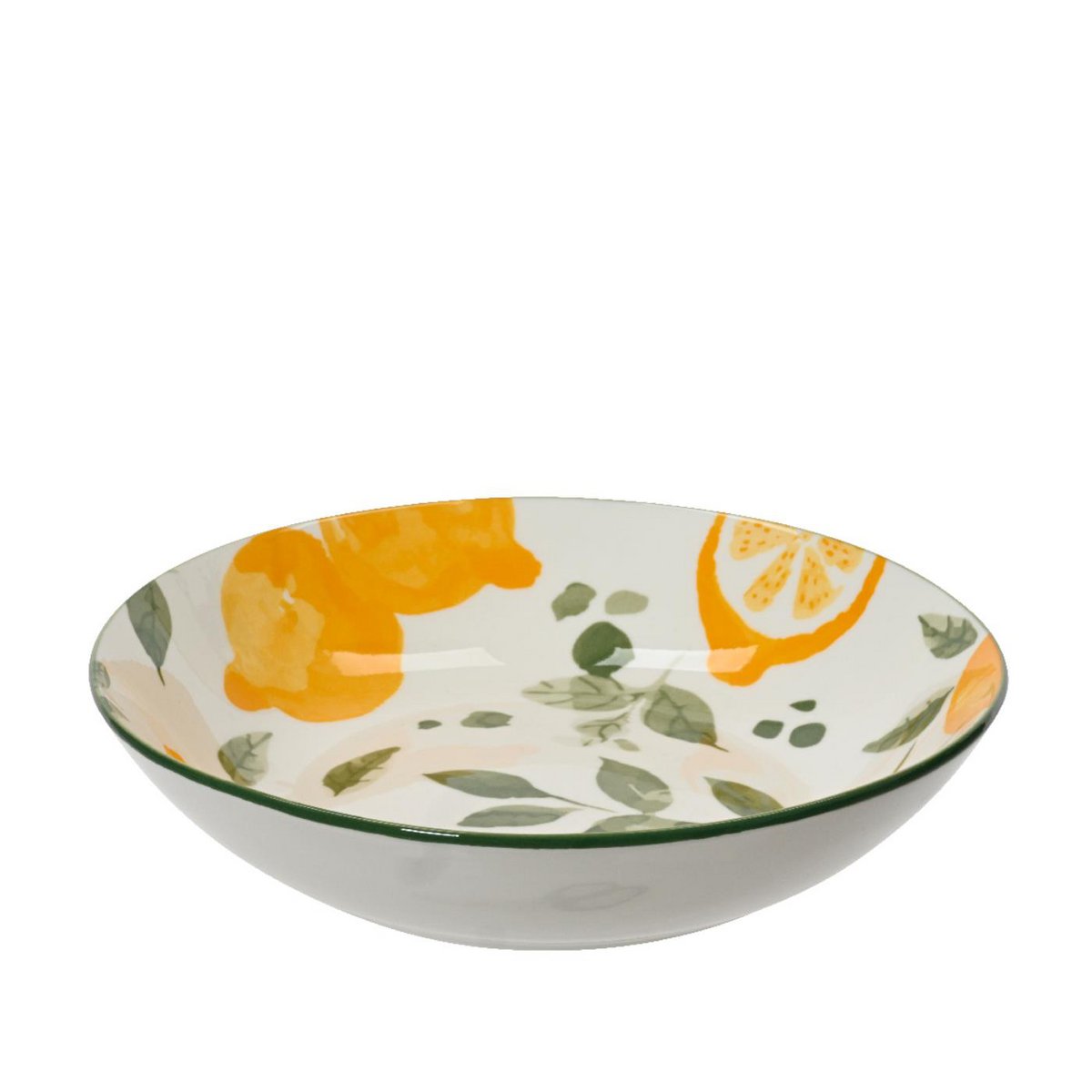 Assiette creuse en porcelaine Ø20cm citron