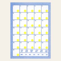 Risography postcard - voucher blue - DIN A6