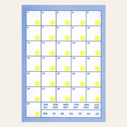 Risography postcard - voucher blue - DIN A6