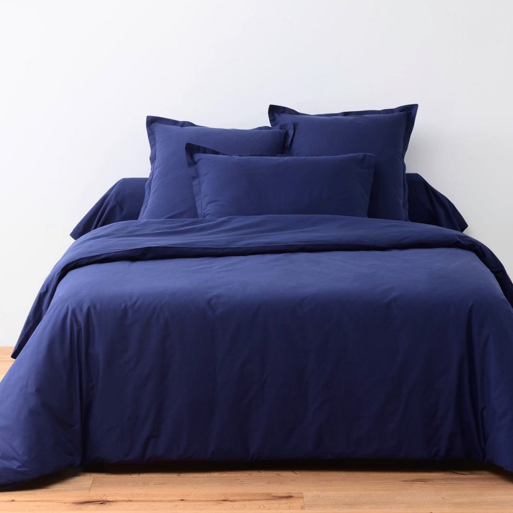 Bolster Case 85x185 cm Cotton Navy Blue