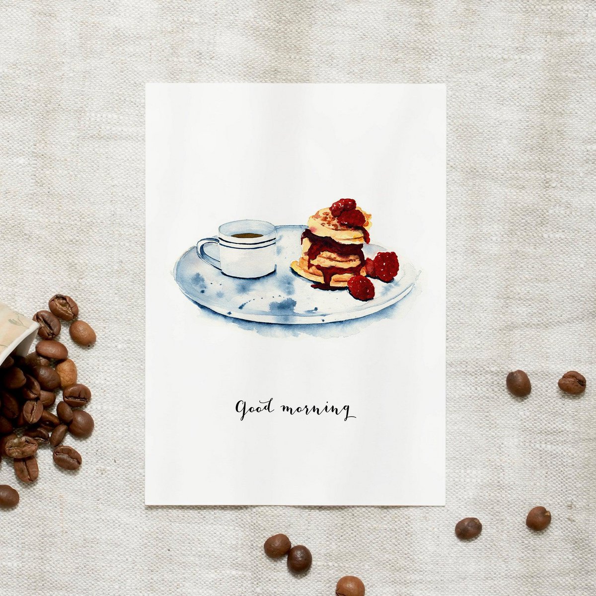 Briefkaart Goedemorgen
