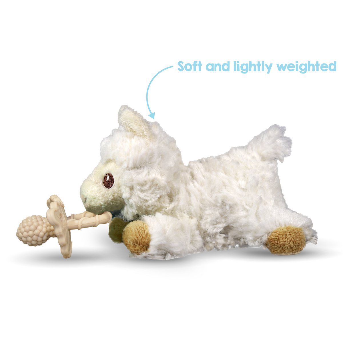 RaZbuddy pacifier hug Llama + RaZberry teat beige