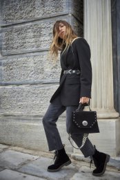 Chiara Black Leather