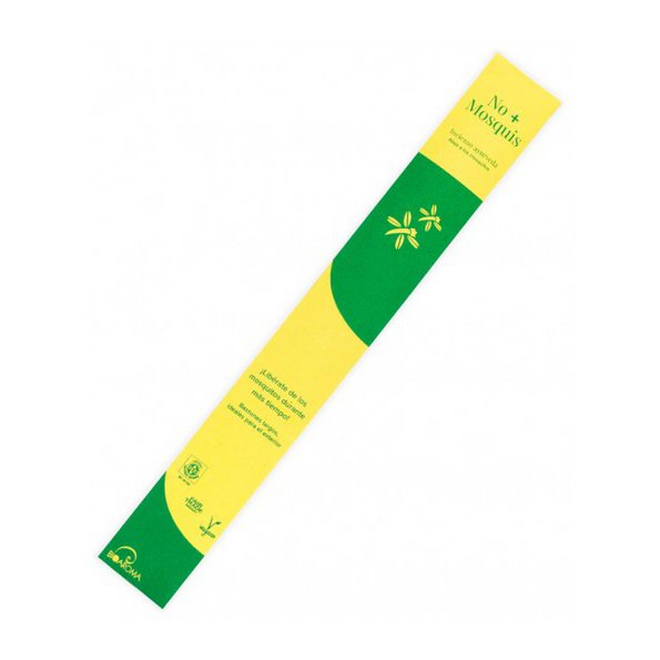 Encens écologique certifié BioAroma Anti-moustique. Ayurvéda. Commerce équitable. Zéro déchet. 3 cannes de 40 cm. Certificat ICEA.